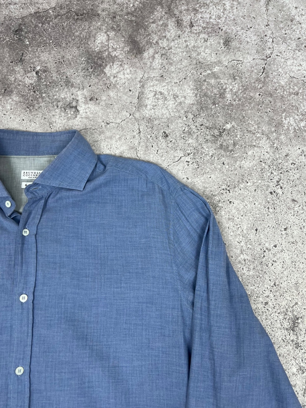 Brunello Cucinelli Basic Fit Cotton Button Up Shi… - image 8