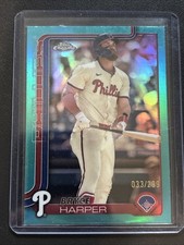 2025 Topps Chrome - Bryce Harper #150 Teal Refractor /299