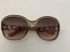 Image of Guess GF6045 57F Clear Brown Plastic Sunglasses