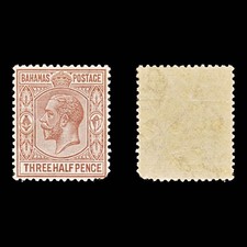 8730: Bahamas SG117 1½d Red Brown 1934 Sc#73 Mi76 Mint MH C£13