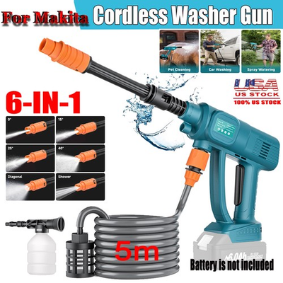 #ad #ad Cordless High Pressure Washer Jet Water Cleaner Gun For Makita 18V Battery only $19.99