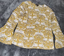 Banana Republic Blouse Floral V Neck Sz M