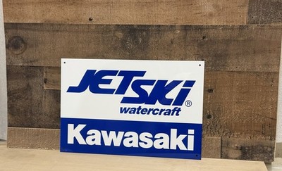 Kawasaki Jet Ski Watercraft Art Aluminum Sign   8 x 12 