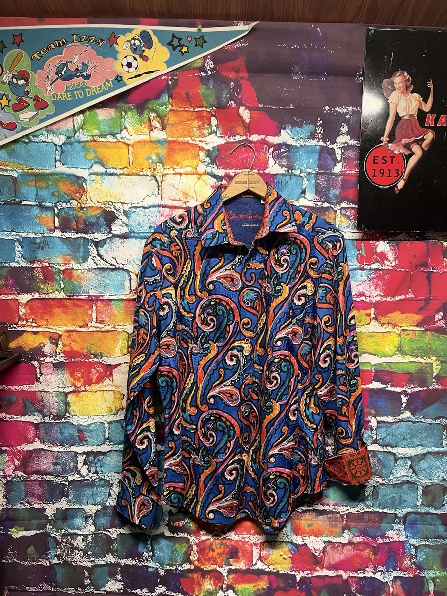 Robert Graham Classic Button-Up Casual Button-Down Shirts for Men