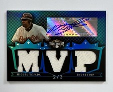 2007 Topps Triple Threads Miguel Tejada MVP Auto Relic  2/3 AR132