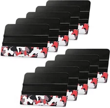 EHDIS 10pcs Vinyl Squeegee 4 Inch Car Scraper Decal Applicator Black 