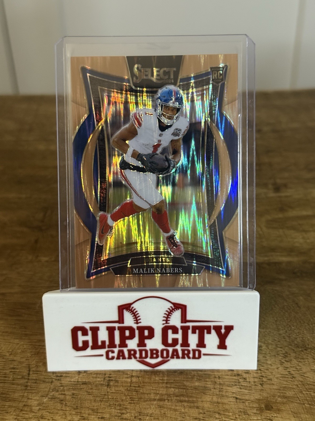 2024 Panini Select - Concourse Malik Nabers #29 Copper Shock Prizm /299 (RC)