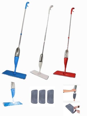 Mehrzweck Spray Mop 750ml Nachfüllflasche 3 Mikrofaser Pads Hausreinigung