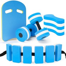 5 Pieces Water Aerobics Set, Aquatic Exercise Set Pool Fitness Equipment with...