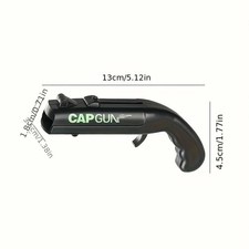 CAP GUN Flaschenöffner Kronkorken Shooter Bieröffner Party Gadget Pistol Grau