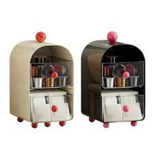 Office Desk Organiser Box Coffee Teas Storage Container For Capsules Sugar Packs