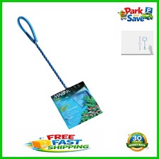 5-Inch Blue Nylon Fish Net with 10-Inch Handle - Ideal Aquarium Maintenance Tool