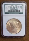 1922 PEACE $1, Binion Collection, NGC-MS65, 90% AG, BN-015