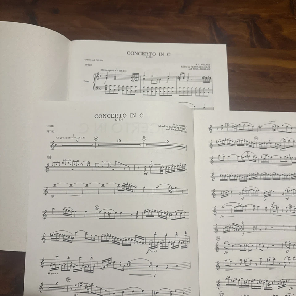 Concerto in C for Oboe and Piano by W.A. Mozart Southern Music Company ST-787 - Image 3 of 3