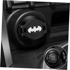 Push Start Button Cover,Car Engine Push to Start Accessories,Car Black-Bat
