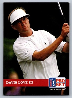 1992 PRO SET GOLF CARD #3 DAVIS LOVE III