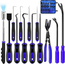 13 Pcs Precision Hook and Pick Tool Set with Clip Removal Plier Rivets Puller Fa