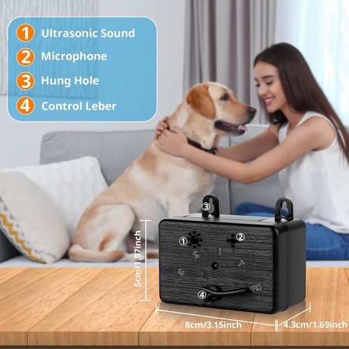 Anti Bellen Gerät für Hunde, 50FT Reichweite Hunde Bellen Abschreckung Bellen Box für drinnen - Bild 6 von 7