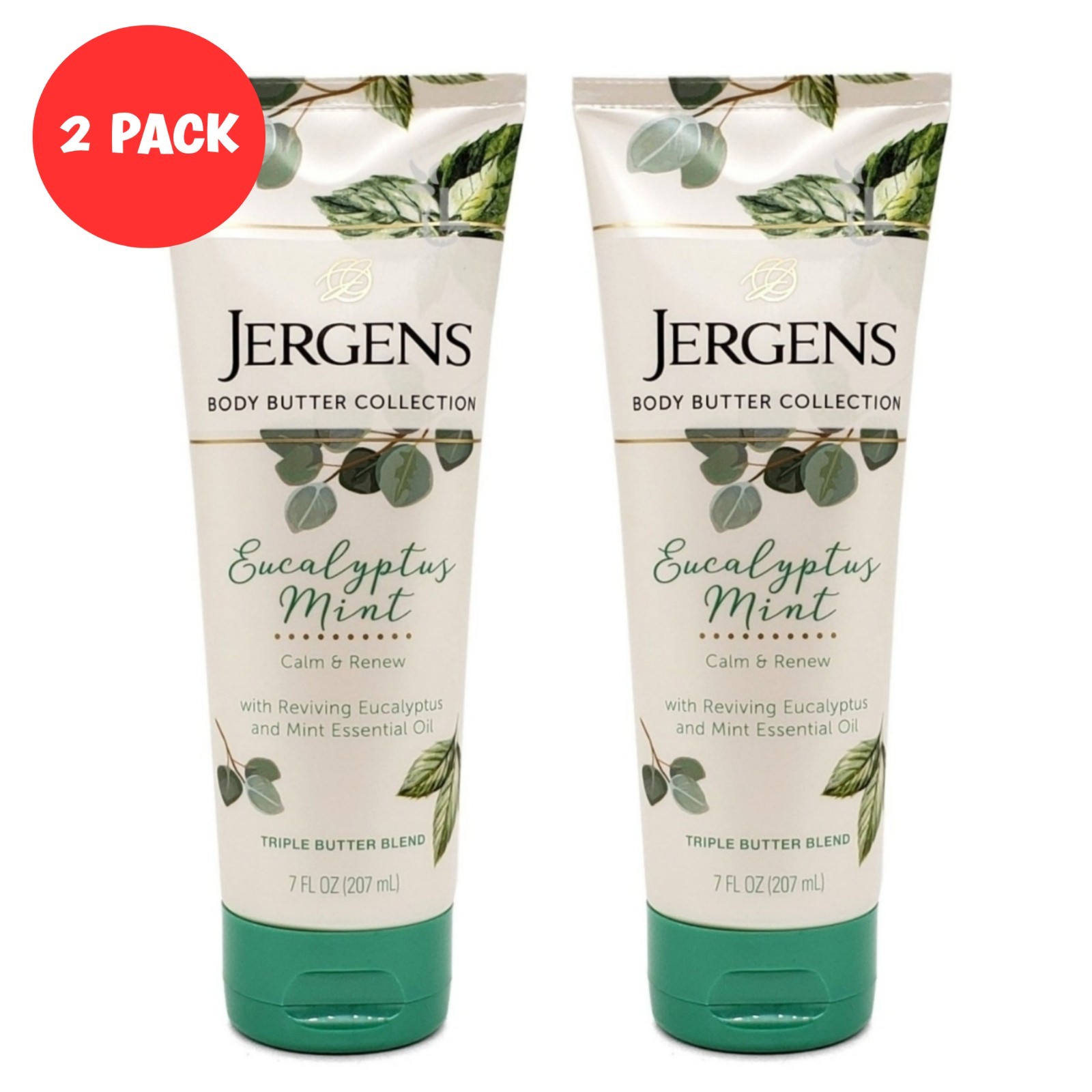 Collection Eucalyptus Mint Triple Butter Blend 7 Oz. 2 Pack