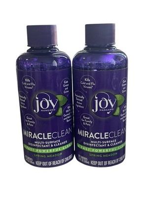 Joy Mangano Miracleclean Multi Surface Disinfectant Cleanser 3.4ea SPRING MEADOW