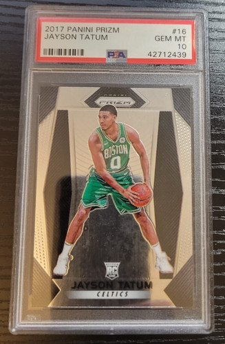 2017 Panini Prizm  NBA -Jayson Tatum R/C  # 16    Boston Celtics    PSA GEM 10