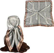 35 Inches Silk Head Scarf-Satin Hair Scarves Silk Bandana Scarf Headscarf for Wo