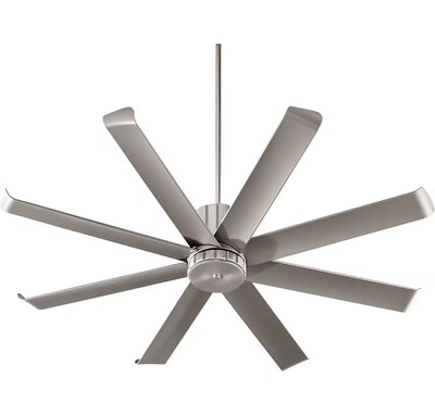 Quorum 196608-65 Proxima Patio 60'' 8-Blade Patio Fan in Satin Nickel