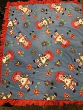 Vintage Handmade Raggedy Ann Quilt/floorplay NICE 42x34