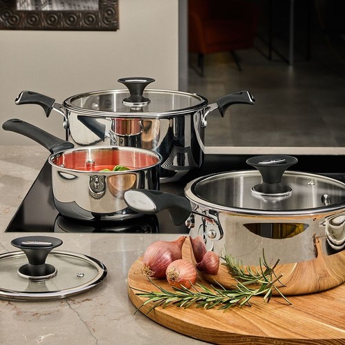 Padella Antiaderente 20 cm FONTEBASSO Luxury Pentola in Acciaio Forno Induzione - Foto 5 di 14