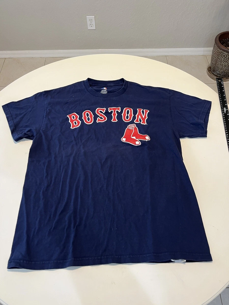 Majestic red cheap sox shirt