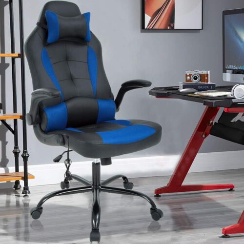 Massage Gaming Chair Ergonomic Office Chair High Back Desk Chair PU Leather