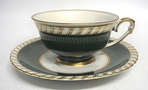 Franconia Forest Serb Bavaria Germany China Green Footed Tea Cup Saucer Coffee Ebay
