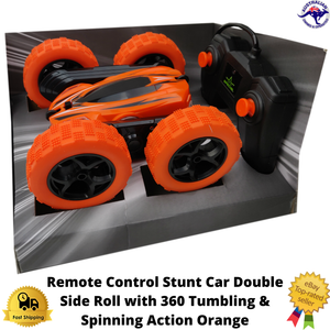 RC Car Remote Control Stunt Car Double Sided Rotating Tumbling 360 Orange Flips | eBay