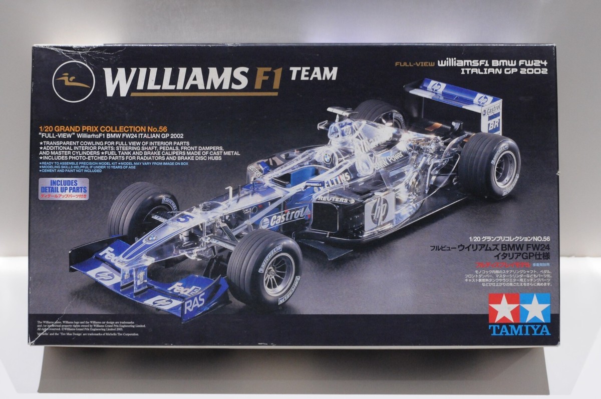 TAMIYA WILLIAMS F1 TEAM BMW FW24 ITALIAN GP 2002 SCALE 1:20