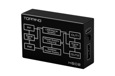 TOPPING HS02 USB2.0 High Performance High Compatibility Low Latency Audio Isolat