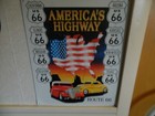 Vintage America's Highway Route 66 Metal Tin Sign 13" x 16" — photo 1