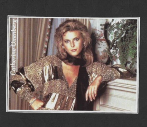 Grande carte étoile de télévision 1986 dynastie néerlandaise CATHERINE OXENBERG - Photo 1 sur 2