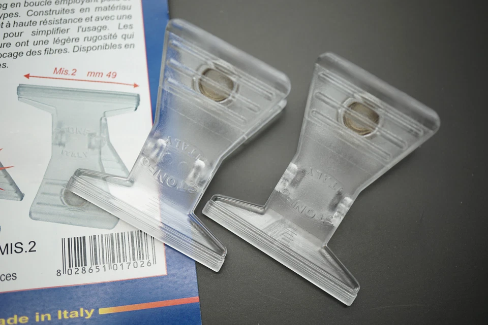 Stonfo Dubbing-Hair Clip Art. 634 DOPPELPACK 49mm Materialklemmen HAIR CLIPS - Bild 3 von 4