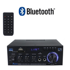 AK45 2Channel bluetooth Mini HIFI Power Amplifier Audio Stereo Amp Home Car FM