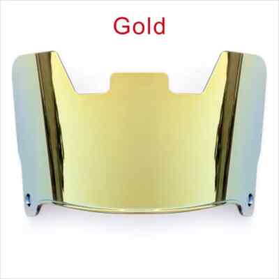 GOLD Full Size Anti-Fog Shatterproof Football Helmet Visor With Quick Clips