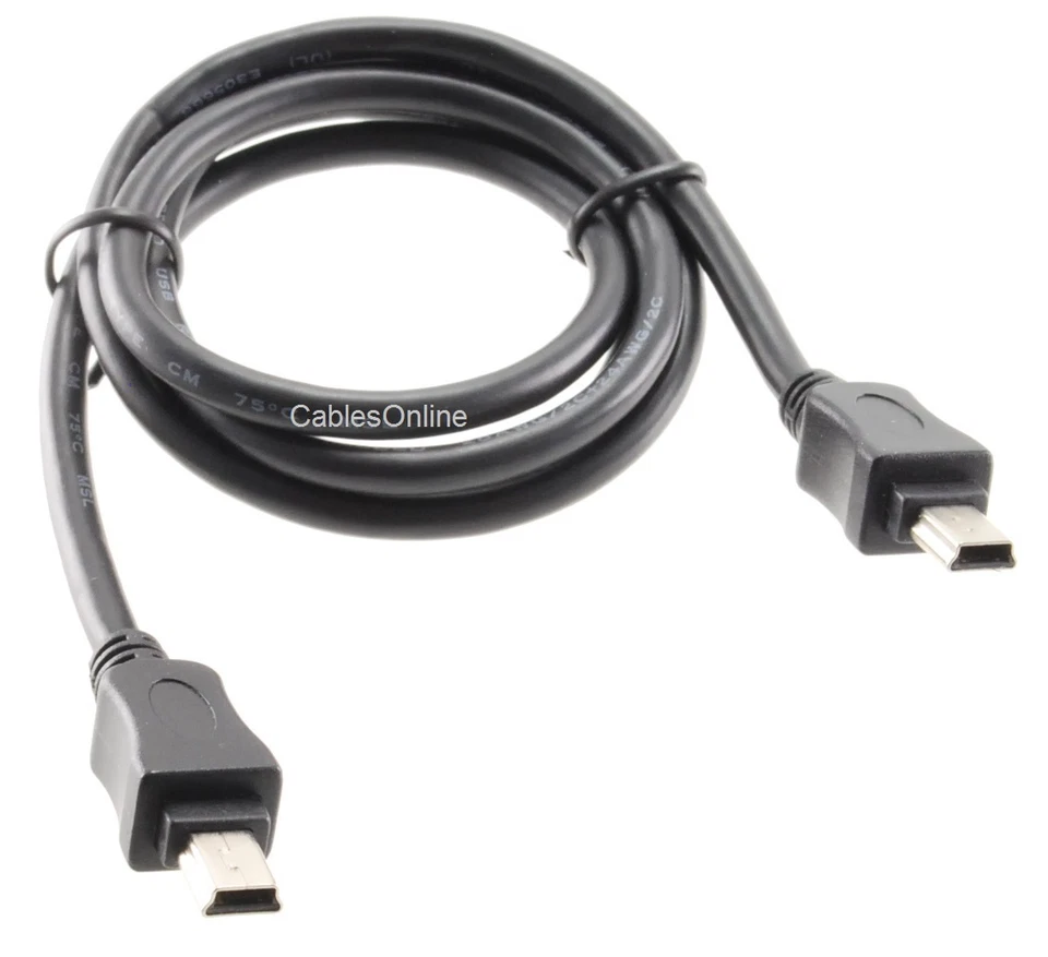 3ft CablesOnline USB 2.0 Mini-B 5-Pin to Mini-B 5-Pin Male/Male Cable, USB2-5503 - Image 3 of 4