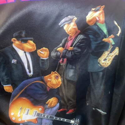 Vintage 90's Joe Camel The Hard Pack USA Made Tour XL Satin Jacket