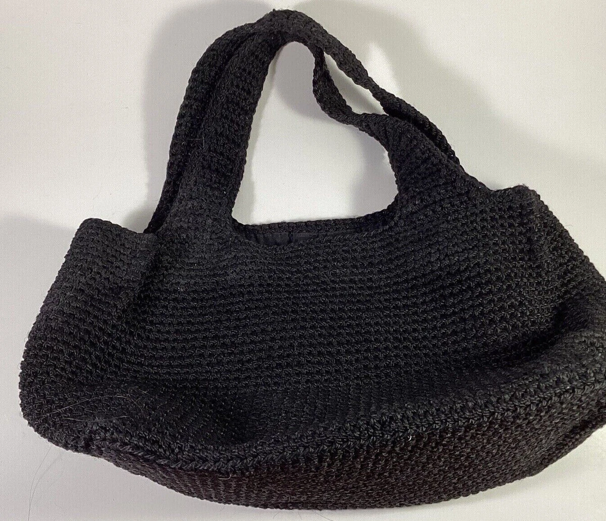 Old Navy Black Purse Bag Crochet Small Size Sturdy