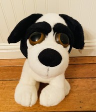 Vtg Russ Berrie Plush Dog Marshmallow With Tag Non-Working Missing Battery Pack