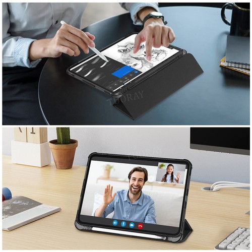 Case for iPad 7/8/9th 10.2 Air 4 5 6 Pro 11'' 13'' 2024 Smart Leather Flip Cover - Picture 32 of 87