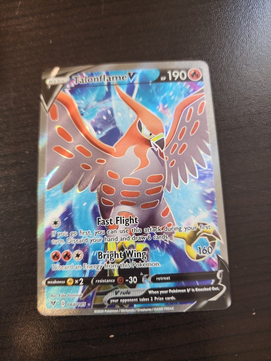 talonflame v pokemon card value #168 Prices | Vivid Voltage Pokmon Hit Points190 HP Form Talonflame V #29 Prices |