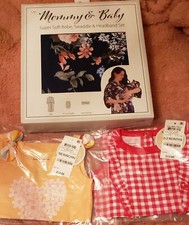 Mommy And Me robe swaddle floral S/M, swaddle and 2 newborn pieces and 0-3 mths
