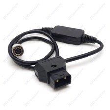 Regulated 12v 4pin male hirose to Dtap powe cable for ZOOM F4/F8 Sound Devices