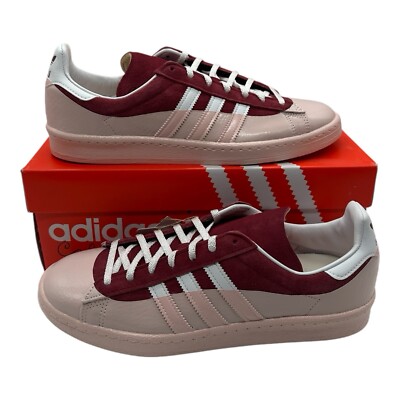 Adidas x Cali Dewitt Campus 80s Shoes Mens 9.5 Burgundy White Sneakers IG3138