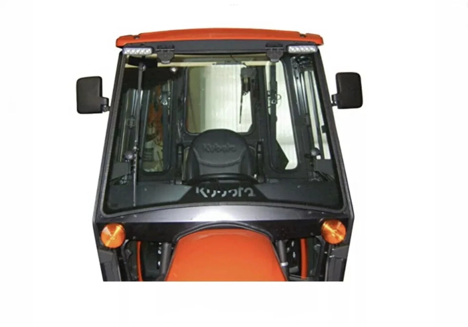 PAR DE ESPELHOS MAIORES ÍMÃS trator minicarregadeira kubota B BX john deere - Imagem 2 de 4